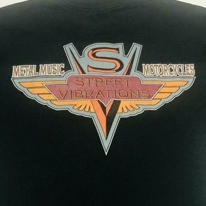 Street Vibrations Motorcycles Metal T Shirt XL